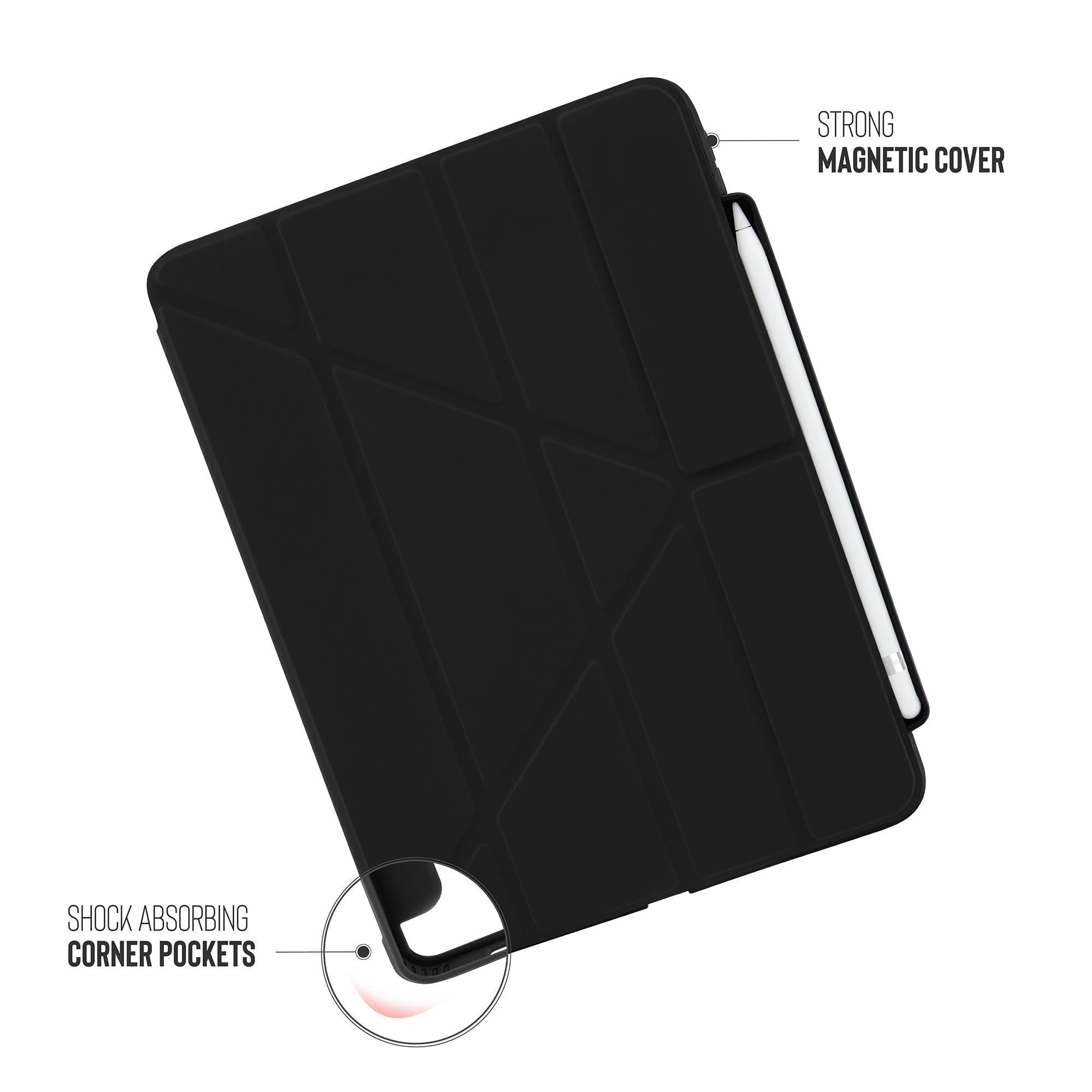 Pipetto P053-49-V Custodia Per Tablet 27,7 Cm (10.9") Custodia Flip A Libro Nero