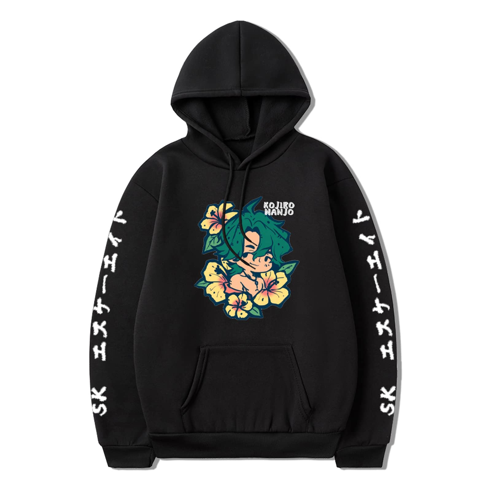 Keepmore Women's Black B Sk8 The Infinity Kojiro Nanjo Hoodie Sk8 The Infinity Joe Print Men/ Casual Sweatshirt With Pockets Cosplay Costume