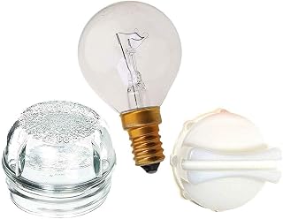 Utiz Oven Lamp Glass Light Bulb with Cover & Removal Tool For Bosch Neff Siemens