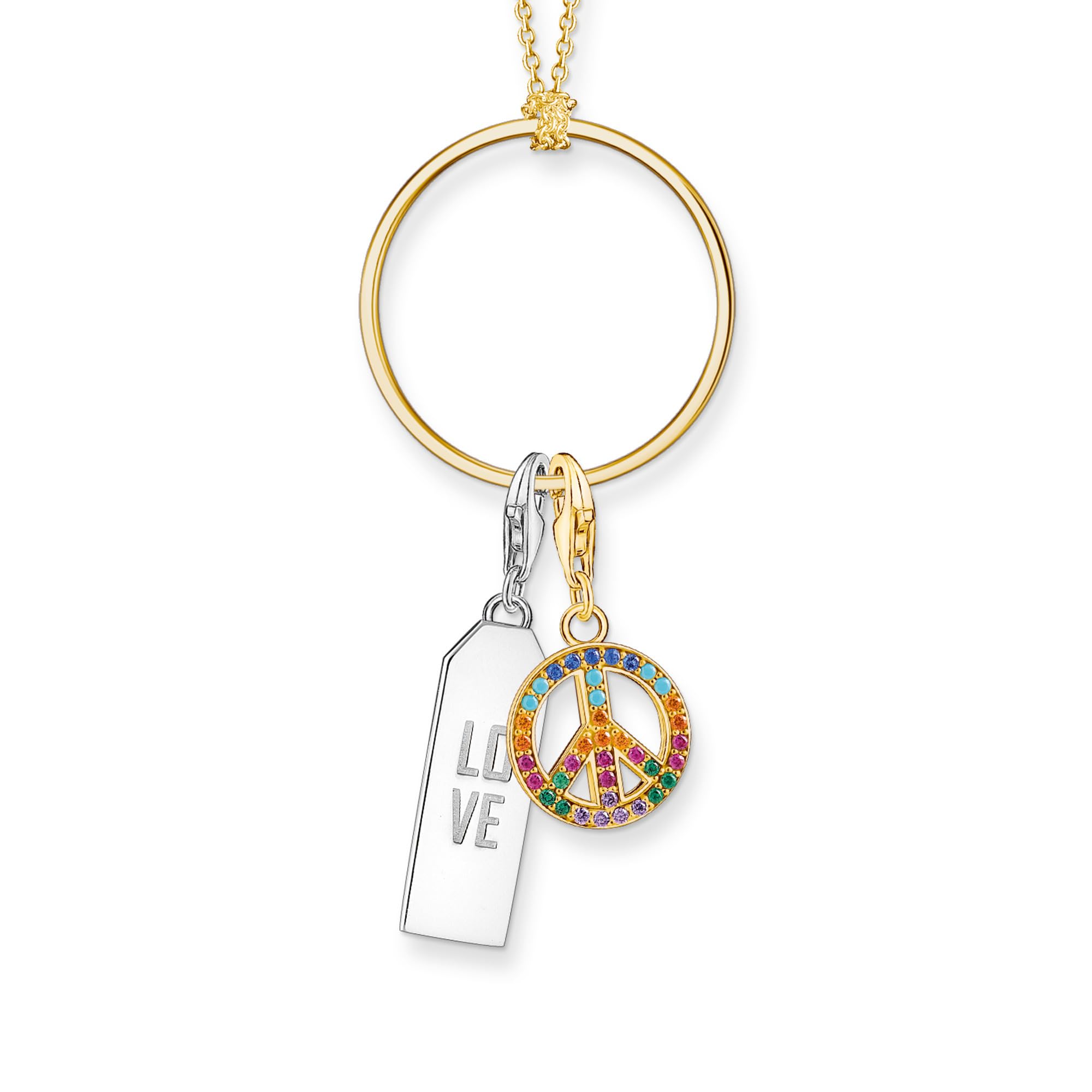 Thomas Sabo collar con charm circular plata de ley 925 X0252