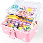 3000Pcs Arts and Crafts Supplies for Kids Crafts for Girls 8-12 Craft Kit with Pipe Cleaners Beads Crafts for Kids DIY School Supplies Set Crafting Box for Girls Boys Age 4-6, 6-8, 8-12 years Gifts