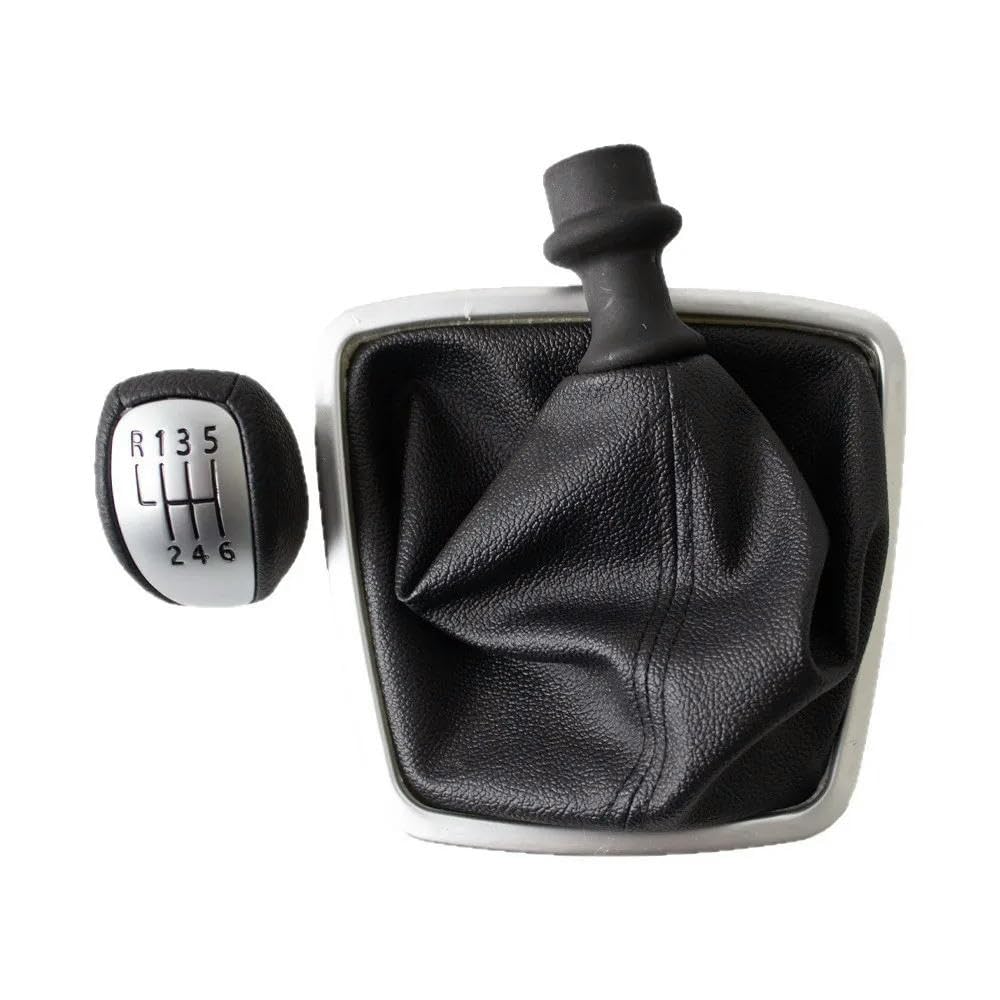 GZNBB Car Manual Gear Shift Knob Boot Cover Gaiter Lever Shifter Handle Stick, for Renault Laguna Mk3 2007-2015