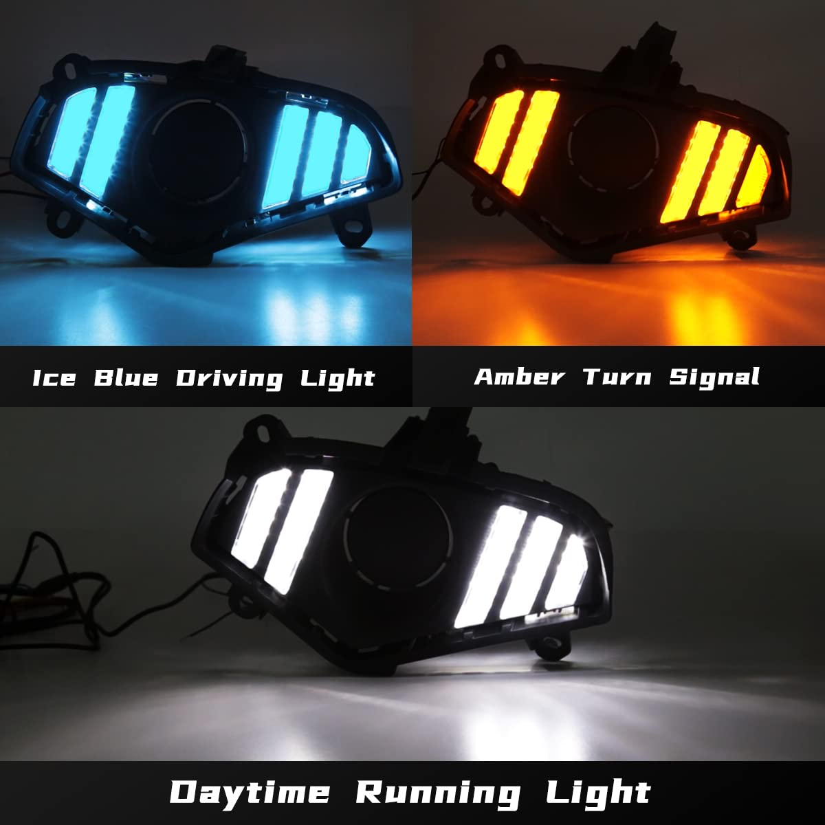 LED Fog Light & DRL Kit With Turn Signal For Toyota RAV4 2019-2022 - White/Yellow, DOT/SAE Certified - Easy Install