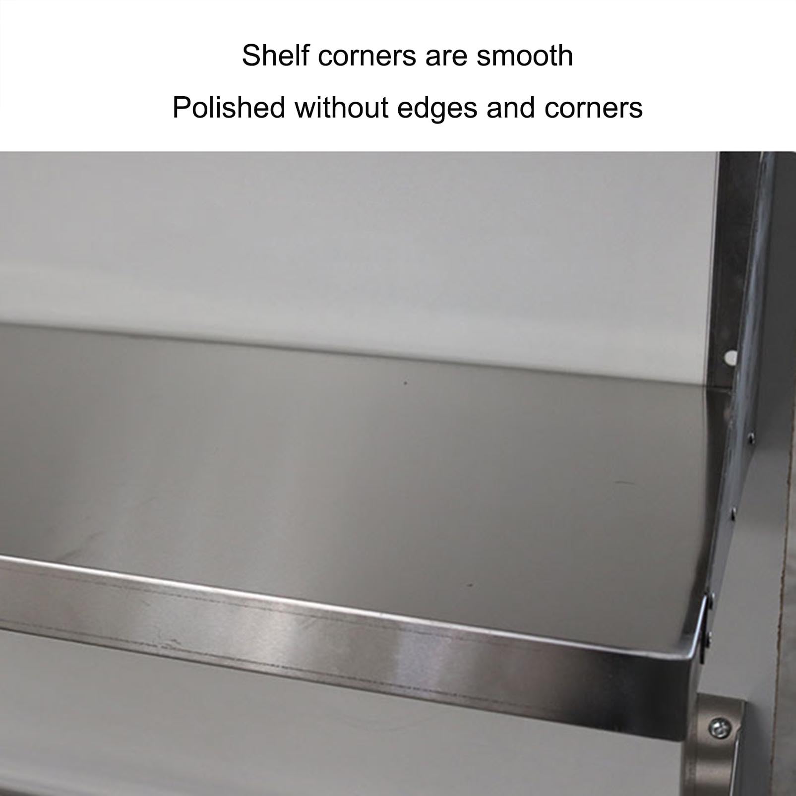 Scaffale da parete in acciaio inox resistente, per garage e cucina, versatile, ideale per lavanderia e cantina