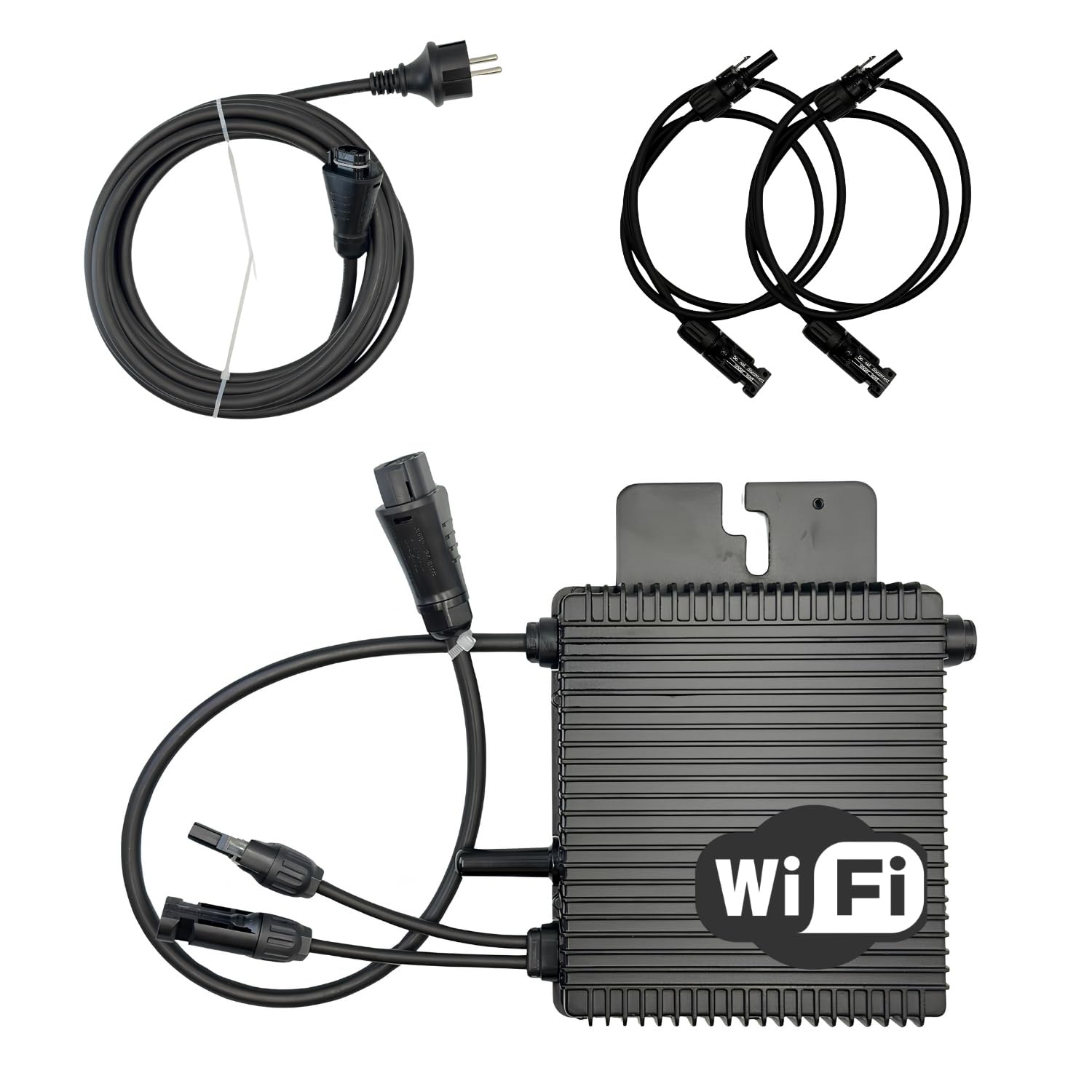 Pack Hoymiles HMS-500W-1T Micro-onduleur 500W – WiFi & Bluetooth – pour 1 Panneau + Câble AC HMS 5m + 2 Rallonges Staubli MC4 1m