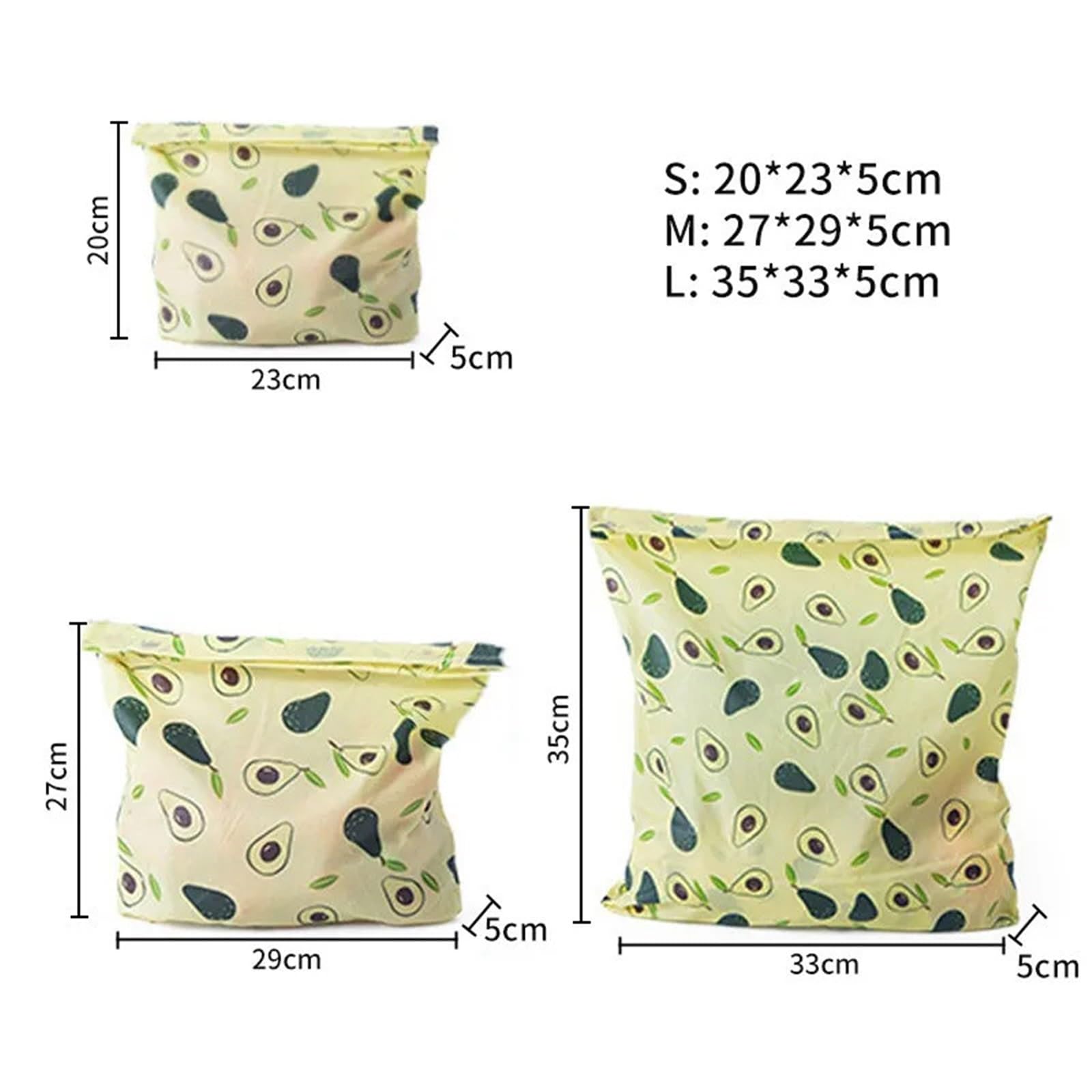Bolsa para Pan 4 Uds Envoltura de Cera de Abejas paño de Mantenimiento Fresco Bolsas de Almacenamiento de Frutas y Verduras Reutilizables for Cocina(Deep Green,33x35cm)