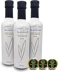 Azeite Extra Virgem Irarema Suave Brasileiro Premiado - 3x Garrafas de 250ml
