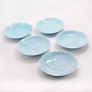 Amazon.co.jp: 香蘭社 銘々皿 青磁薔薇 ブルー 13cm X2993-FQB45