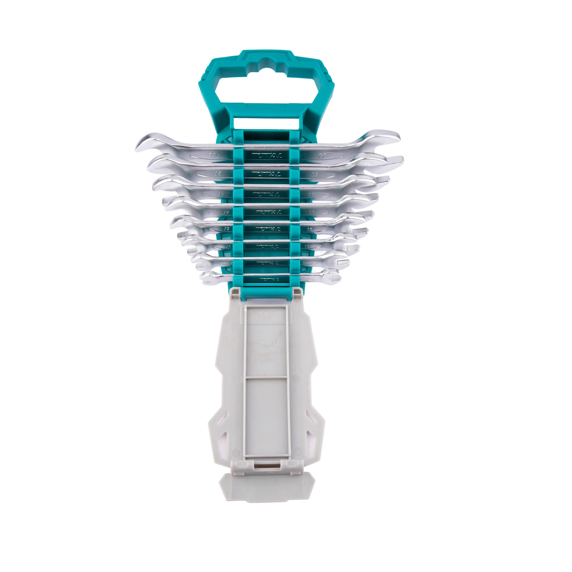 Set 8 Chiavi A Forchetta Doppie - Acciaio Cromo-Vanadio Con Supporto (6-22 Mm) - Foto 4