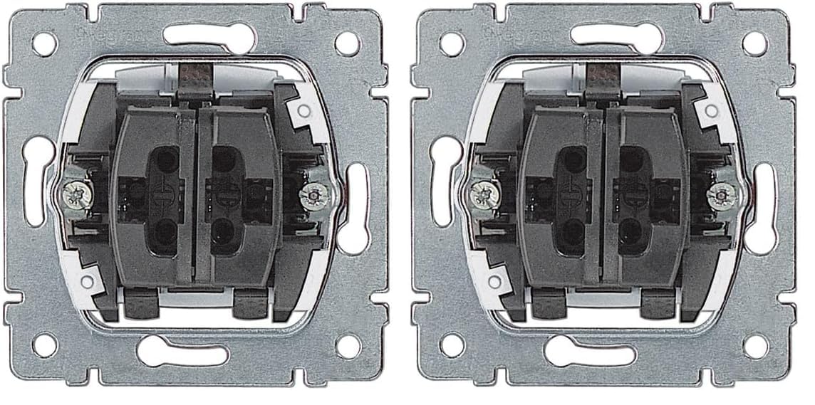 LEGRAND, Creo Doppelwechselschalter/Wippschalter Einsatz, 775808 (Packung mit 2)