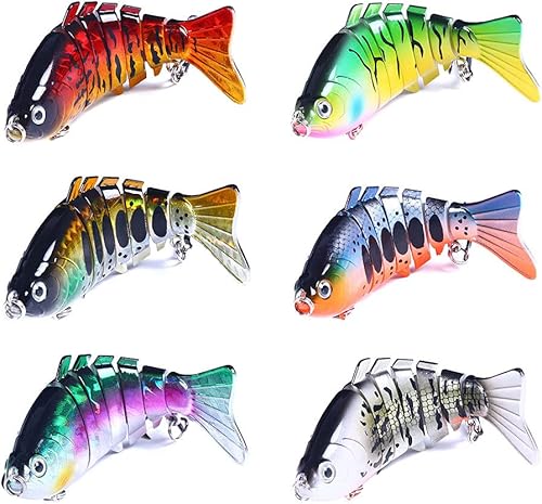 Miniatura 4 de Kit mixto de señuelos de pesca incluye señuelo minnow, popper, crankbait y anzuelo de pesca para pesca en agua salada y agua dulce de trucha, lubina