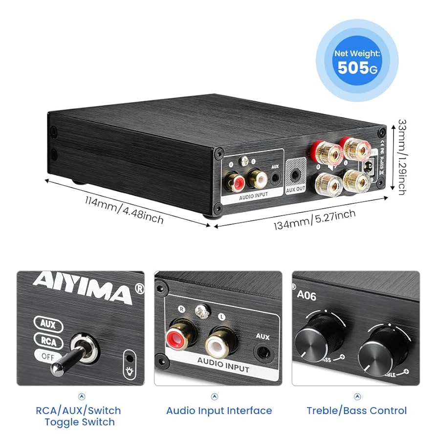 Amazon.co.jp: AIYIMA 1 個 A06 TPA3221 100 ワット * 2 MM
