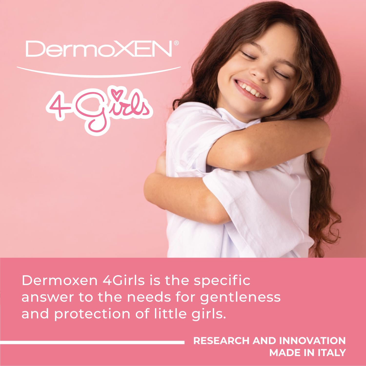 DERMOXEN 4GIRLS Płyn do higieny intymnej dla dziewczynki 3+ | Żel intymny dla dzieci | Delikatny, ochronny i emolientowy środek do higieny intymnej | Nie zawiera SLES i parabenów | 200 ml