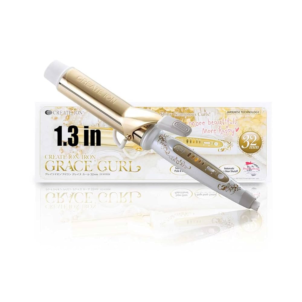 CREATE ION Grace Hair Curling Irons with Dual Voltage from