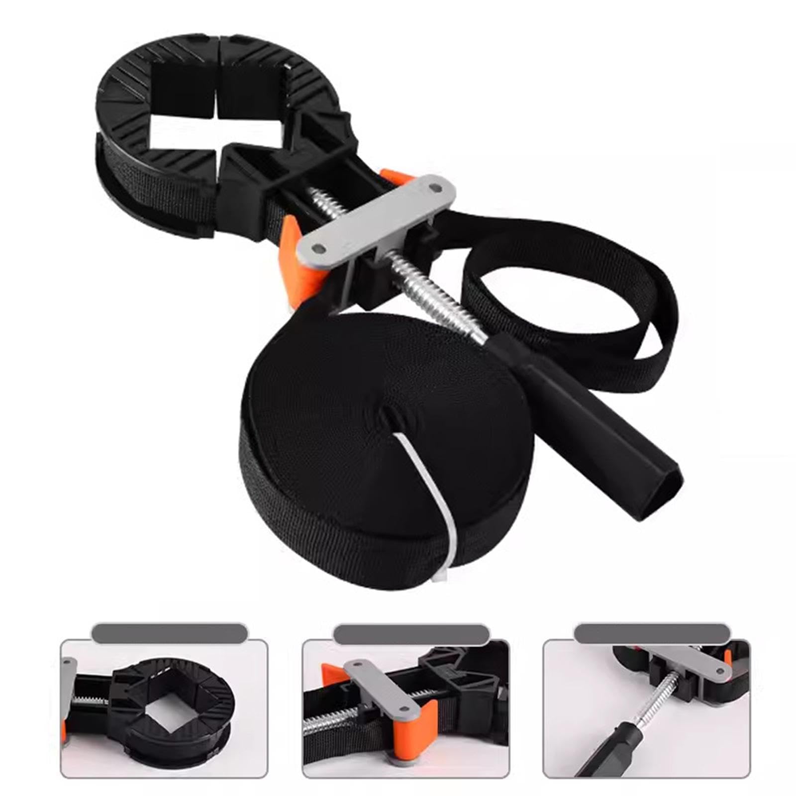 MagiDeal Pince à bande à 90 degrés, outil de serrage pour cadre photo, support de sangle de serrage de cadre pratique pour cadre photo, Longueur du bracelet 10 m