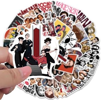 Amazon.co.jp: マネスキン ステッカー 50枚セット PVC 防水 シール