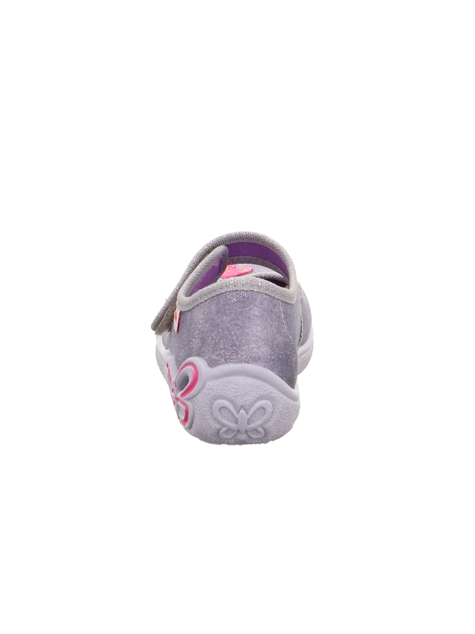 Superfit Mädchen BELINDA Hausschuhe, HELLGRAU/PINK 0600