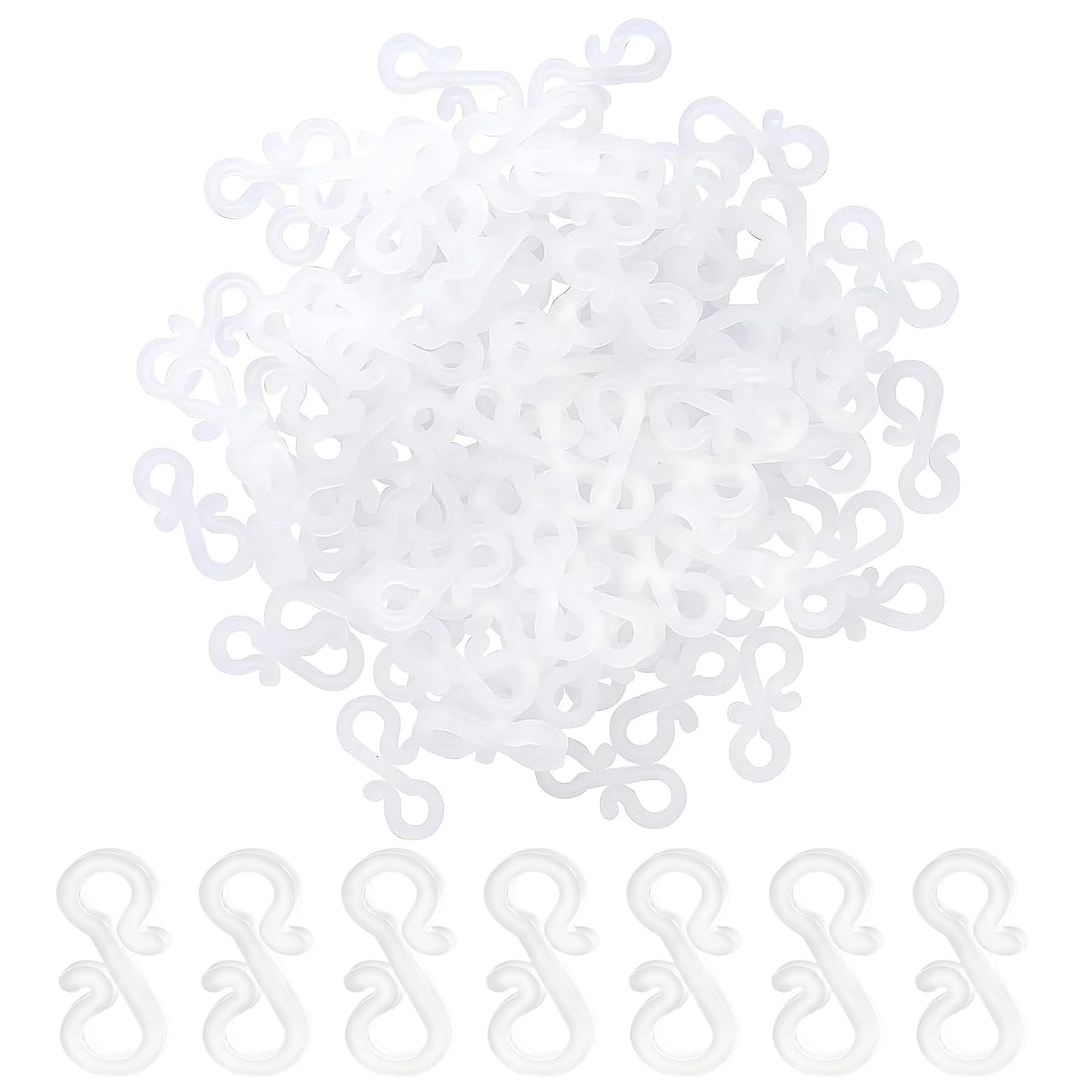 shweehon 60 PCS Clear Gutter Hooks for Outdoor Lights, Gutter Hooks for Christmas Lights, Gutter Light Clips, Christmas Light Hooks Outdoor, for Outdoor Festival & Seasonal Fairy Lights
