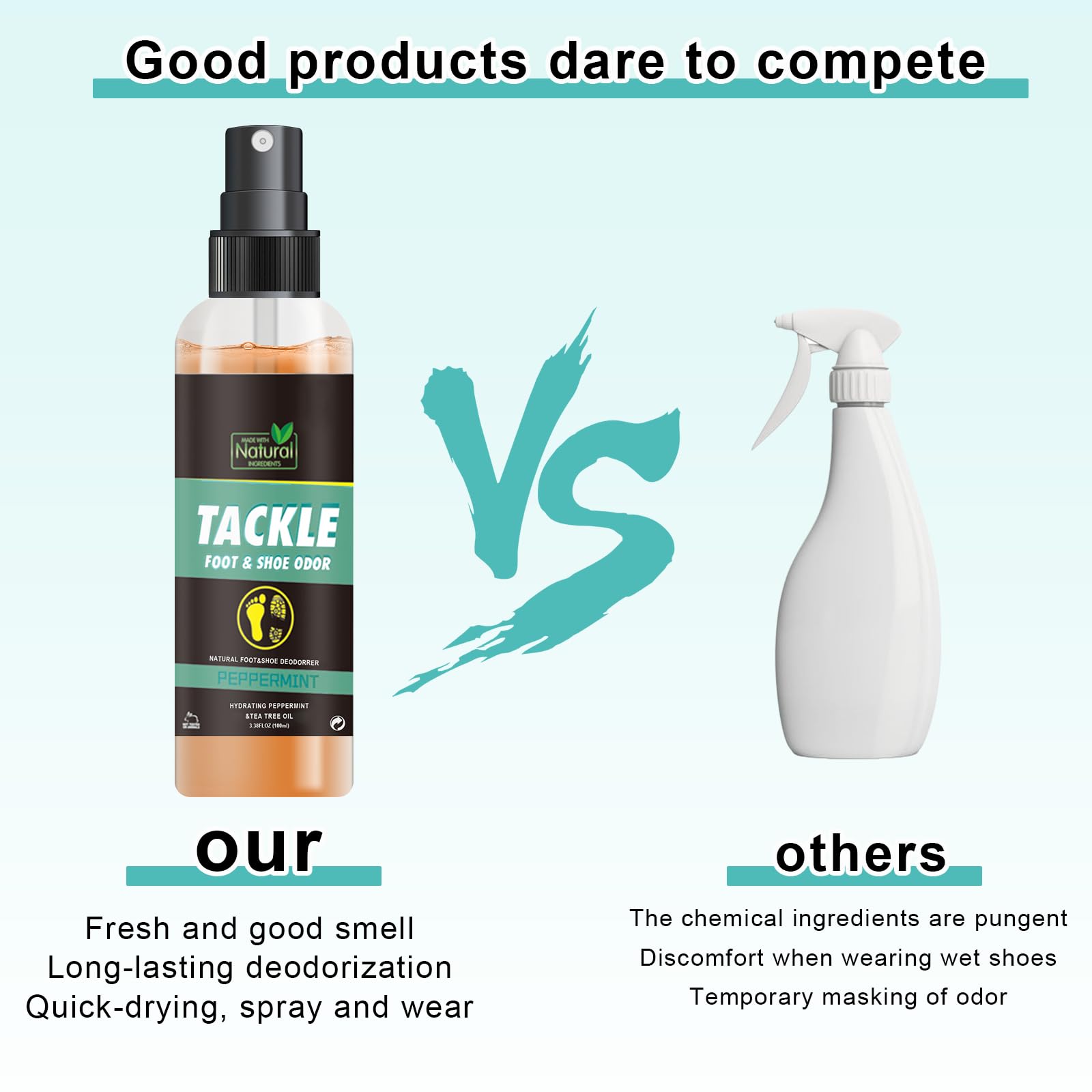 100ml Desodorante En Spray Para Calzado,Spray Para Quitar Olor A Zapatos,Sprays Antiolor Para Zapatillas Deportivas, Aplicación Rápida,Uso Diario En Para Deporte Oficina Y Viaje