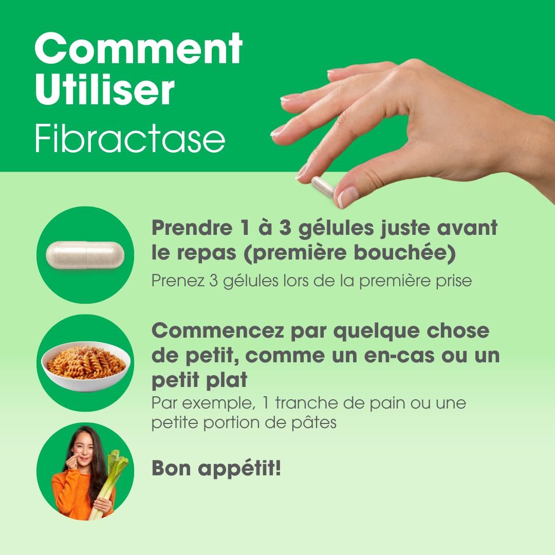 Intoleran Fibractase Forte Enzymes digestives - 108 gélules