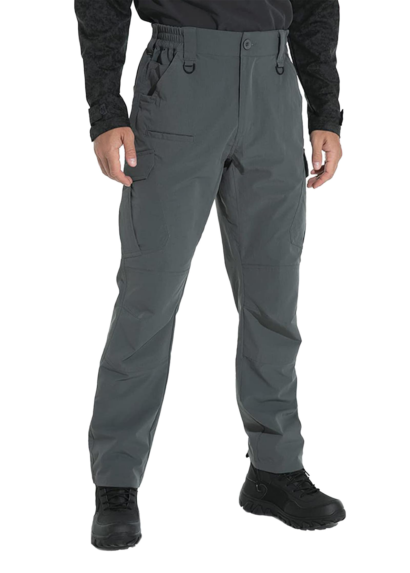GymBrave Wanderhose Herren Stretch Cargohose Outdoorhose Leichte Taktische Hose mit 9 Taschen wasserdichte Arbeitshosen Männer für Trekking