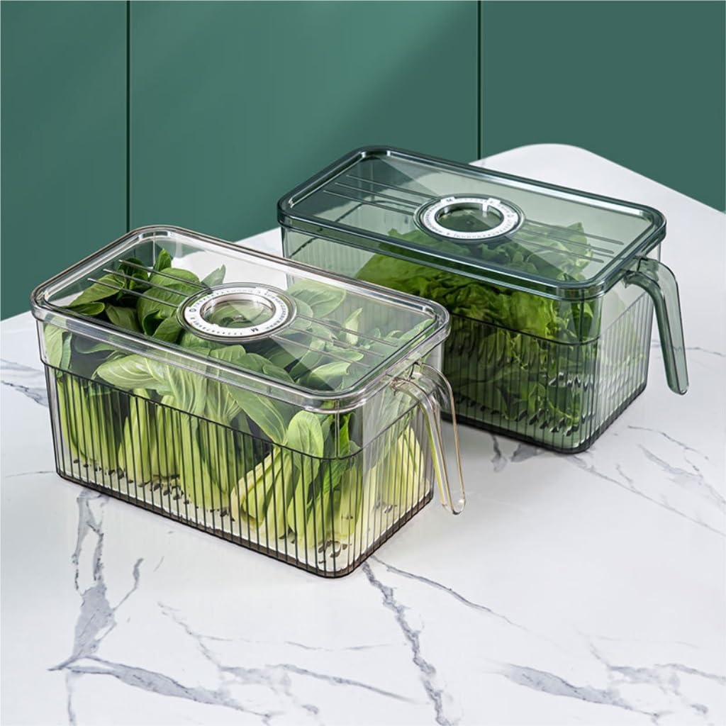 Contenitori Ermetici per Alimenti Contenitore for la conservazione della freschezza del frigorifero Scatola for la conservazione dei materiali con manico Scatola for la conservazione della freschezza