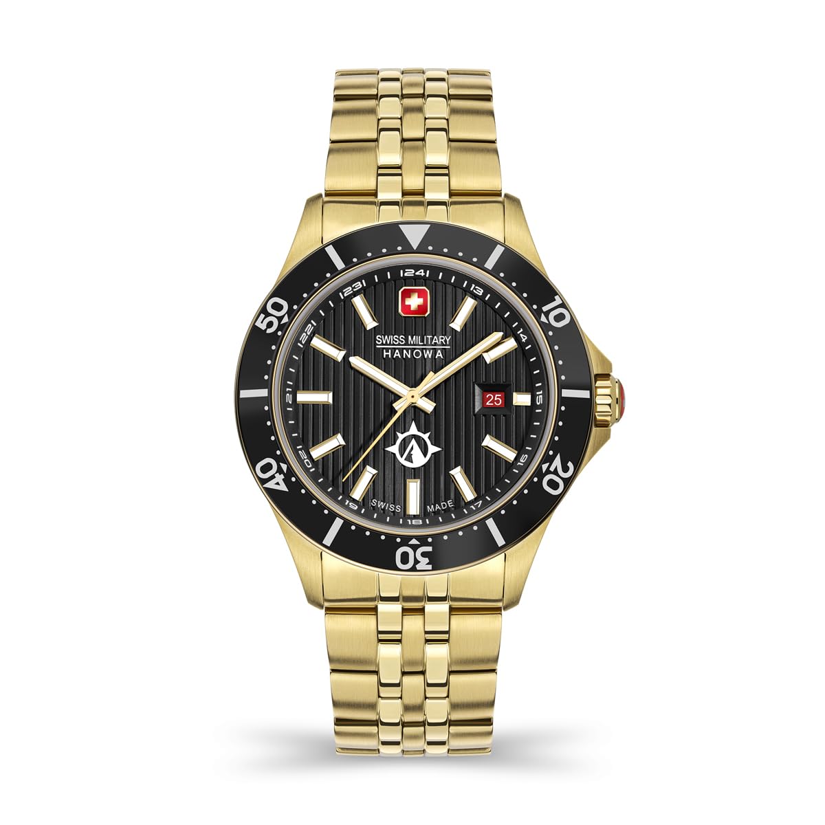 Montre Swiss Military Hanowa Homme - Acier Inoxydable Verre Saphir 42mm