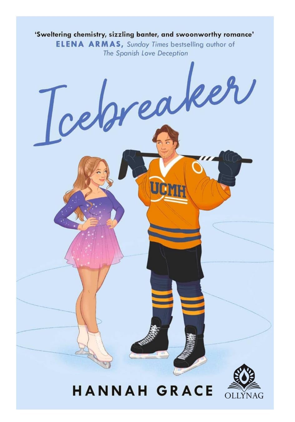 OLLYNAG Icebreaker Paperback | College Romance Novel | Enemies to Lovers Sports Fiction | Romantic Comedy Book for Women & Teens | Contemporary Love Story Gift Read