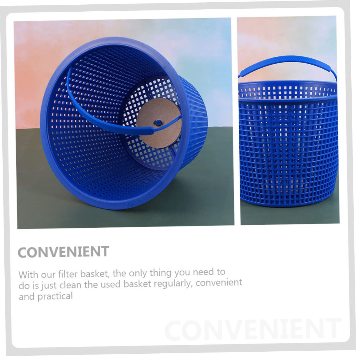 Yardwe 2stücke Portable Swimming Pool Filter Basket Anti-Clogging Wiederverwendbare Effektiver Schmutzfänger Für Einfach Zu Reinigen Pool Zubehör