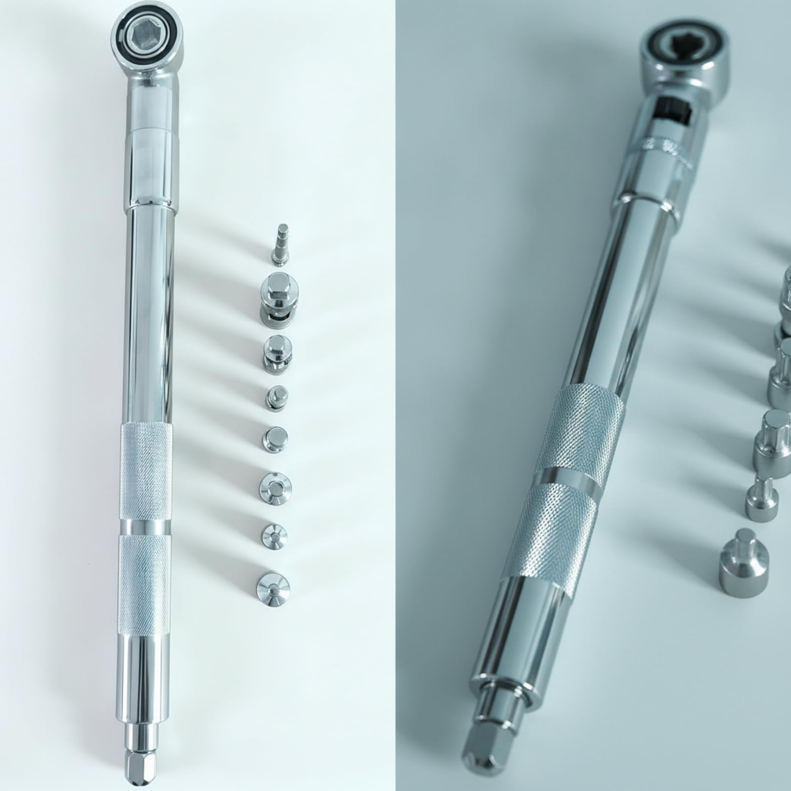 F Fityle Llave de Trinquete Manual de Extensión Herramienta de Alto Par con Encastre 1/2 Pulgadas Cuerpo Cilíndrico Alargado Incluye Adaptador de Conducción