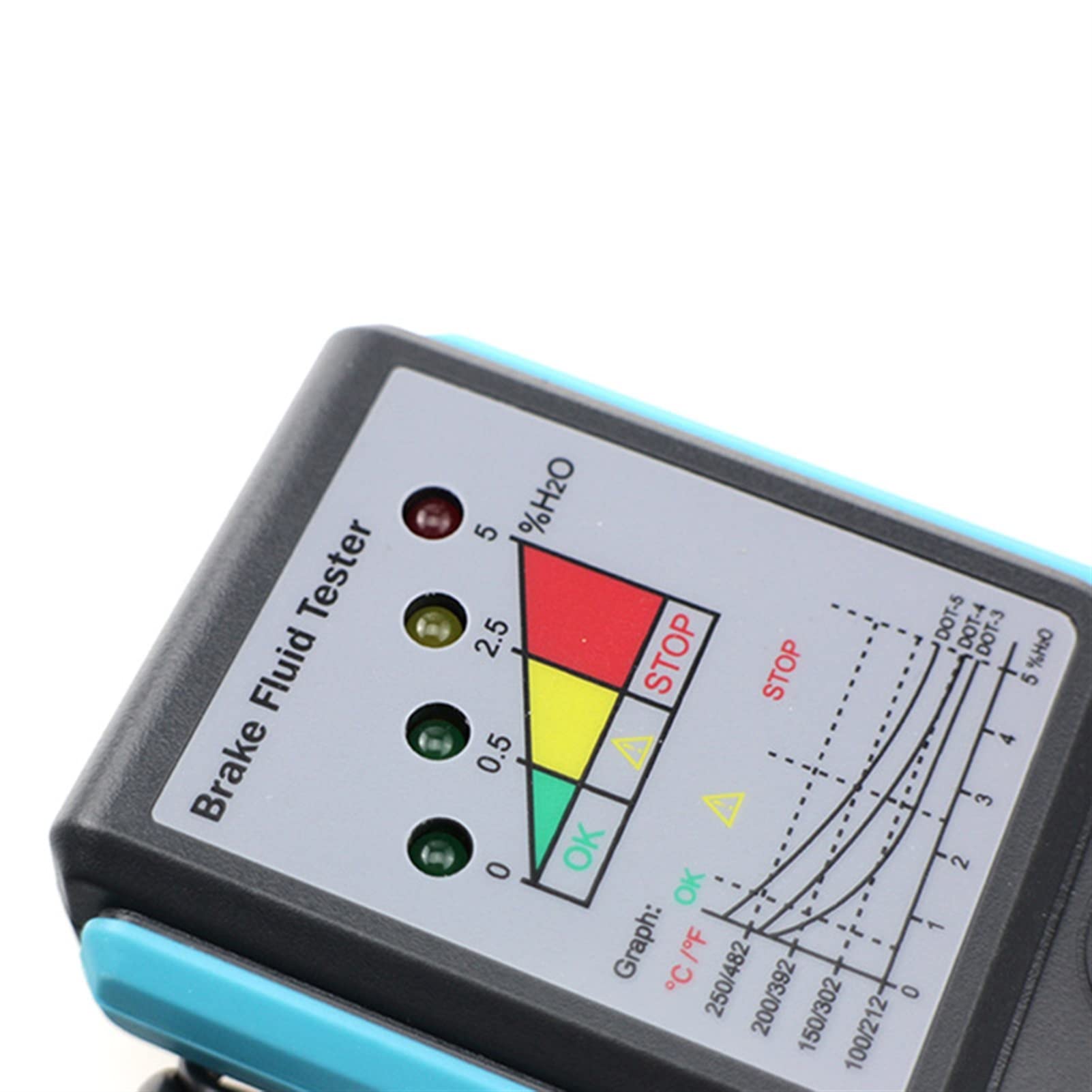 Detección de agua de la humedad del aceite del aceite del líquido del freno del coche con la sonda de alta precisión for el automóvil Dot3 dot4 dot5 Herramienta de diagnóstico de fluidos de frenos Por