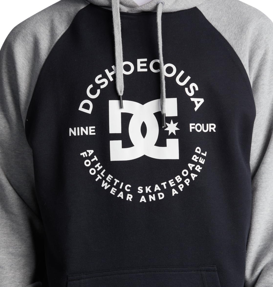DC Shoes Star Pilot Pullover Hooded Sweatshirt Hoodie - S Black/White