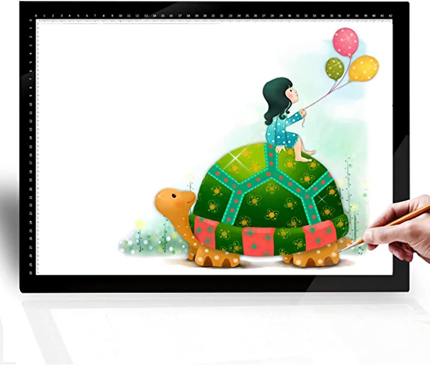 LOVAPO A1 Tracing Light Box Dimmable Brightness LED Artcraft Light Box Tracer-Slim A1Light Pad, USB Power A1 Cable Copy Drawing Board Tracing Table for Artists Designing, Animation, Sketching,A1