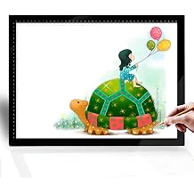 Tracing Table A1 LED Light, Ultra Thin, 0.3 inch 8 mm, Lightweight, Drawing Board, Transcription Stand, Stepless Dimming, High Brightness Tres Table Light Box, Graduations, Thin Light Table,
