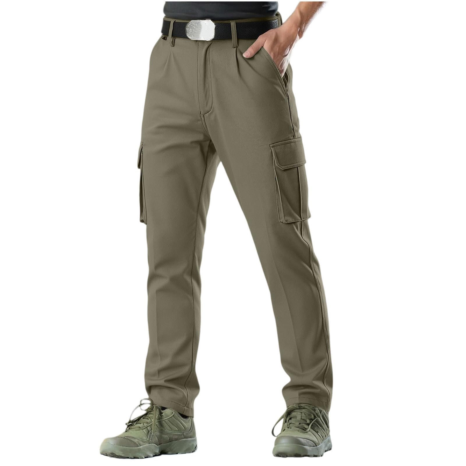 Pantalones Tácticos Hombre Resistentes Multibolsillos Trabajo Exterior
