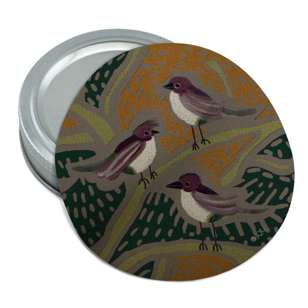 Fun Little Purple Birds Pattern Round Rubber Non-Slip Jar Gripper Lid Opener