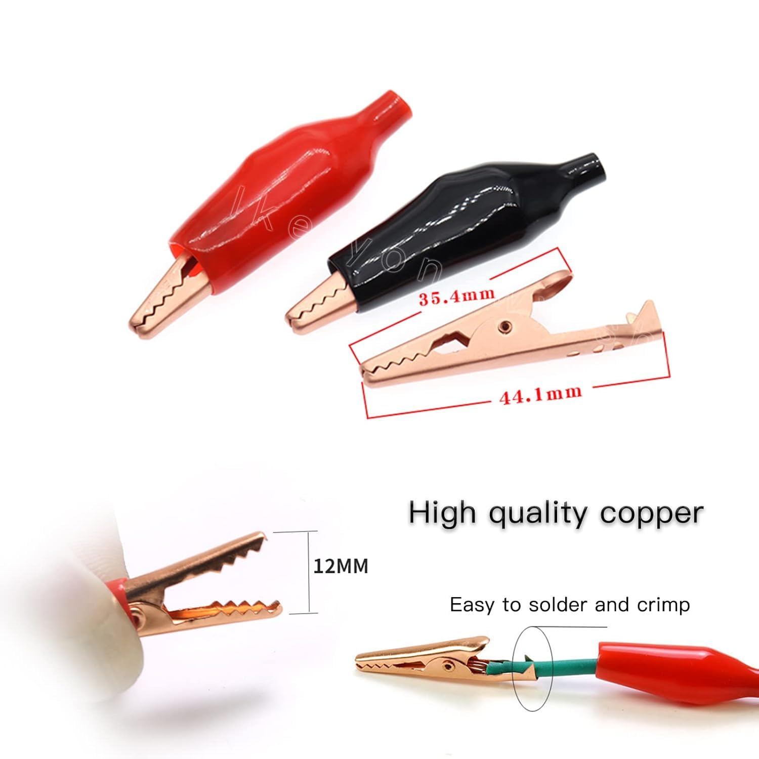 Copper Electrical Test Clips - 20 Pack -3