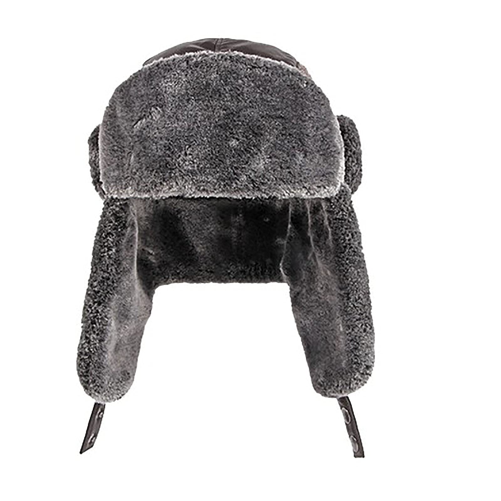 Cappelli Invernali, Cappello Unisex Cappello in Pelliccia Sintetica con paraorecchie Berretto da Pilota Invernale Spesso Foderato per Tenere al Caldo Quando Fa Freddo(Black-6 7/8-7 1/8cm)