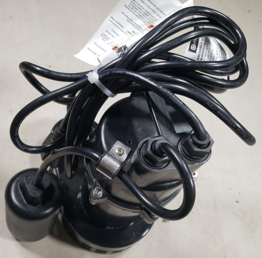 #US 0955624 Cast Aluminum Submersible 1 2 Horse Power Sump Pump