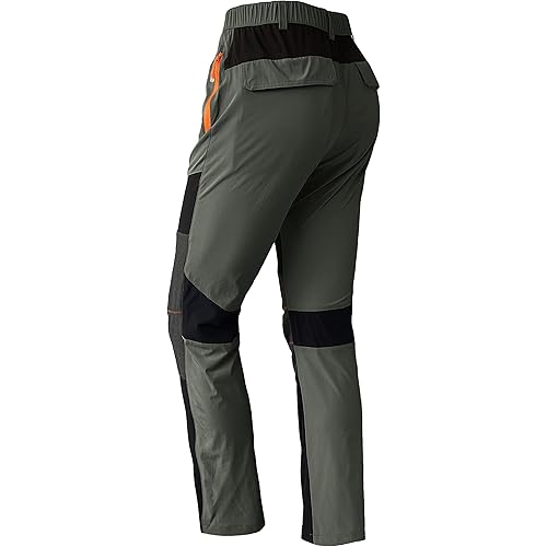 Women's Hiking Cargo Work Pants Lightweight Quick Dry Water Resistant Outdoor Camping Athletic Travel Pants