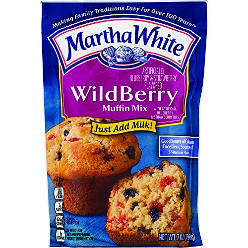 Martha White Wildberry Muffin Mix, 7 Ounce (Pack of 12)