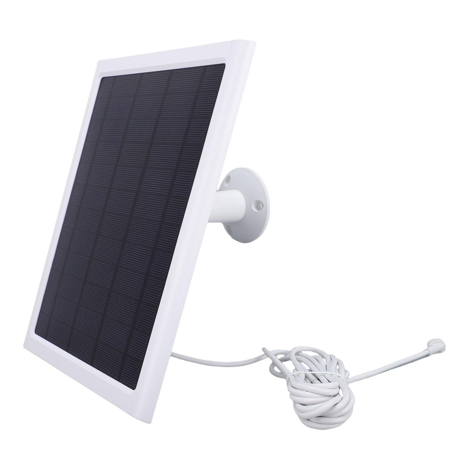 Ausla Panneau Solaire pour Caméra, Silicium Monocristallin 15W, Chargeur Solaire étanche avec Câble de 9,8 Pieds pour une Utilisation en Extérieur (2PCS)