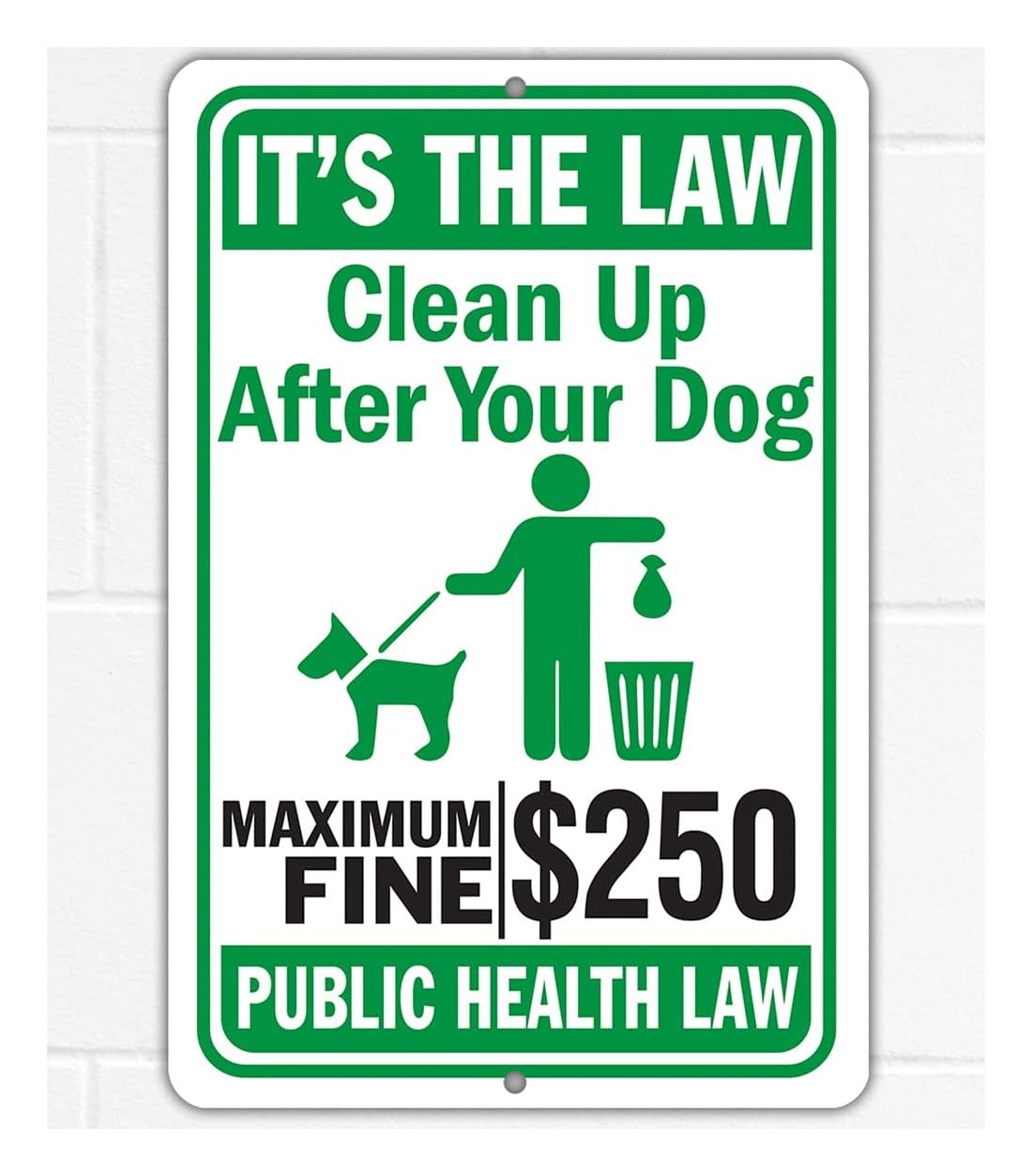 Amazon.com: Lone Star Art It's the Law Metal Sign – Maximum Fine