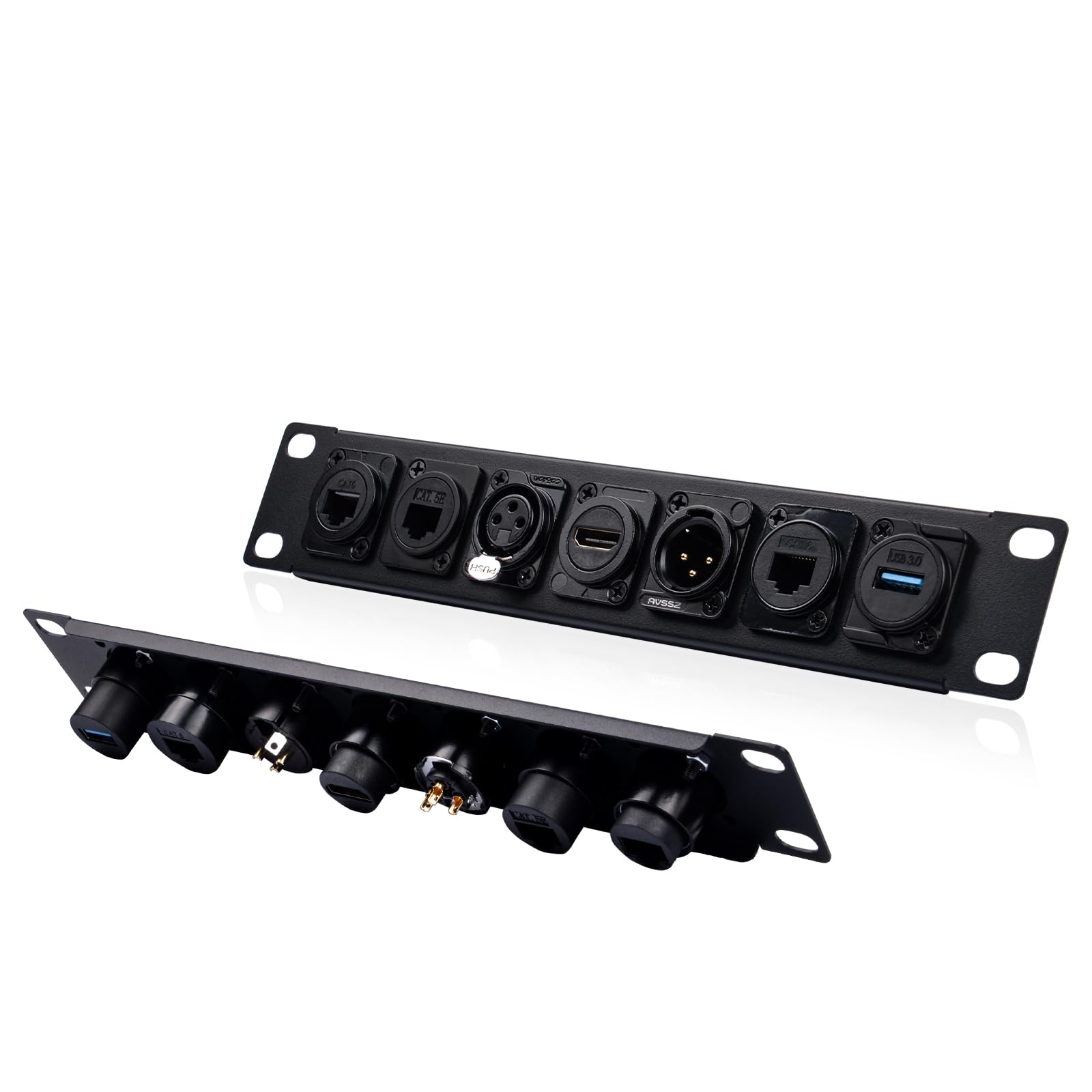 GeeekPi DeskPi RackMate Accessori 10" 1U Patch Panel HDMI AV RJ45 per DeskPi T1/T0/T2 e rack server domestici