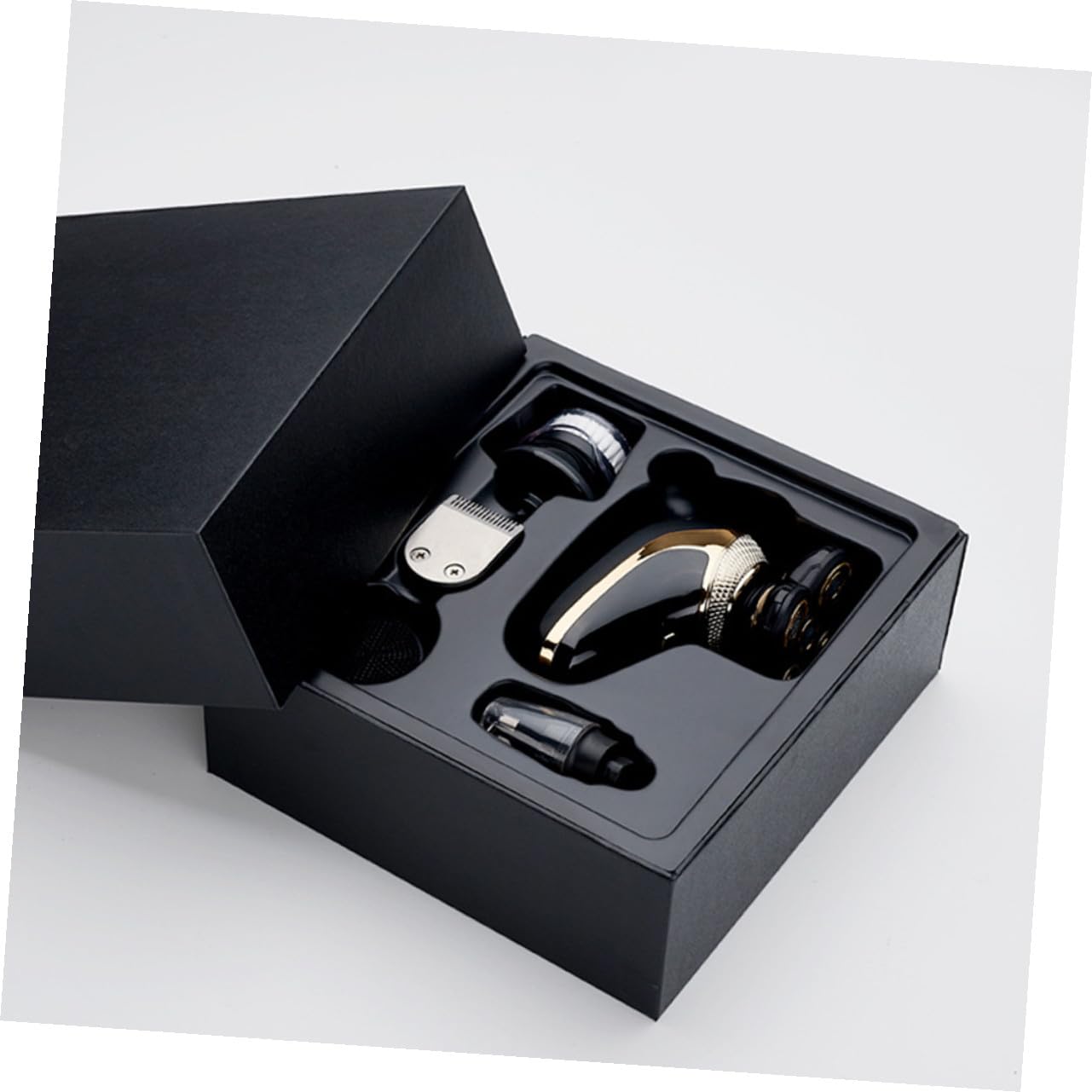 GALPADA Rasoio Elettrico Uomo 5 in 1 Professionale, Tagliacapelli Rivestimento in Titanio, Funzione Fading e Rifinitura, Ricaricabile USB per Barba e Chioma