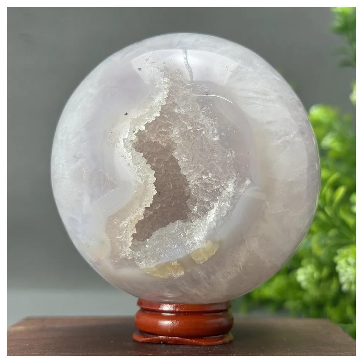 Decoración para el hogar con Piedras de Cristal Natural de 704g Bola Abierta