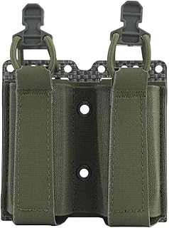 Double Elastic Pistol Pouch,9mm Tactical Belt Magazine Holder GAP Molle Mag Bag - GYDEHUTJ