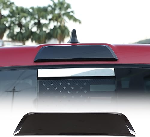 LLKUANG Tercera luz de freno tercera luz central de alta posición luz de freno cubierta de carcasa ennegrecida para Toyota Tacoma 2016 2017 2018