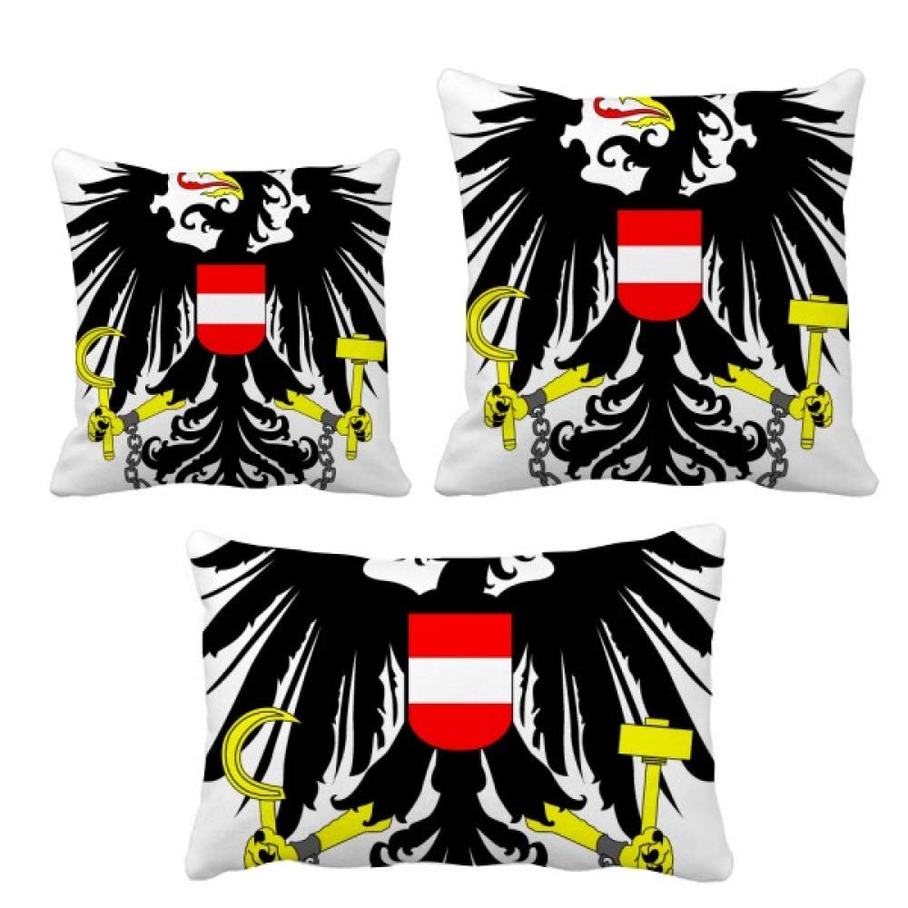 Coussin emblème national autrichien DIYthinker pour décoration