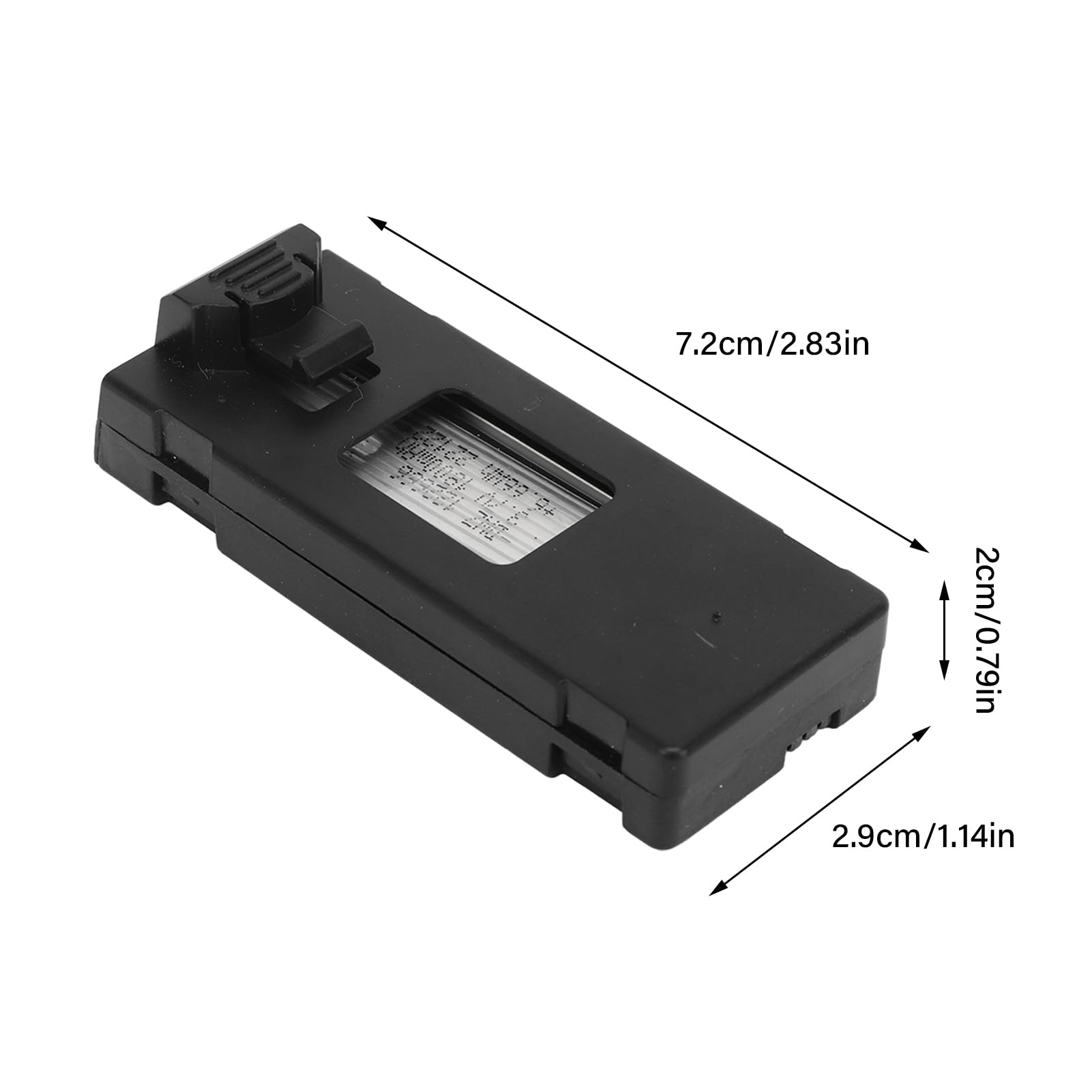 Alomejor 5 Pièces Batterie au Lithium Drone 3.7V 1800mah avec Câble de pour Accessoires de Modèle d'avion télécommandé